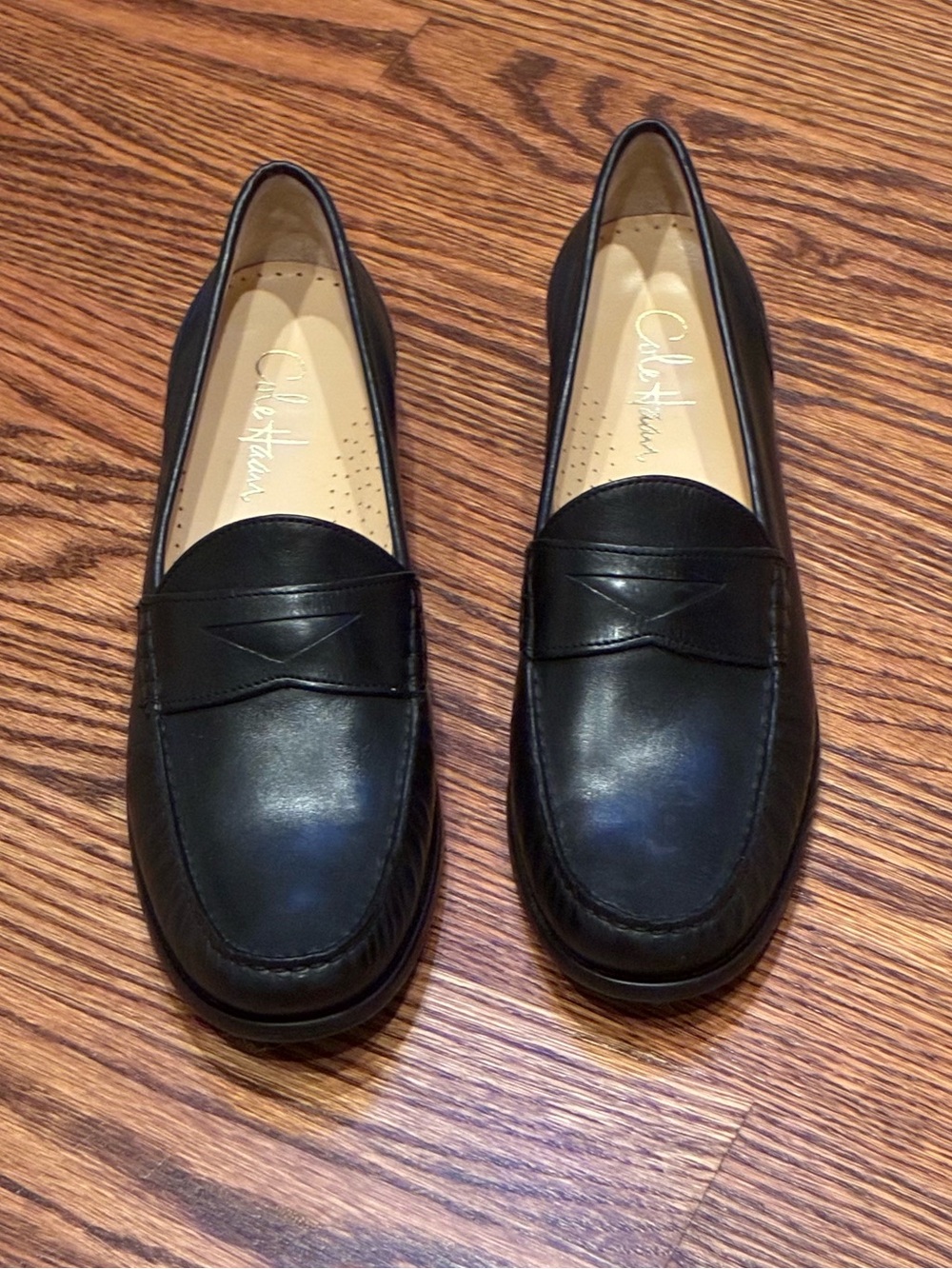 Cole Haan Black Leather Penny Loafers Nike Air